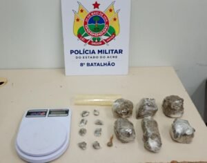 Polícia Militar apreende drogas e conduz menor à delegacia no interior do Acre