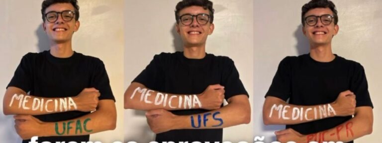Estudante da rede pública conquista aprovações em Medicina