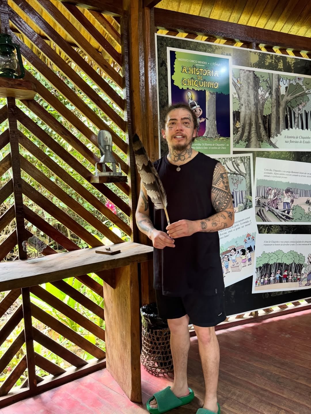 Whindersson visitou o Parque Chico Mendes e o espaço que conta história do ambientalista