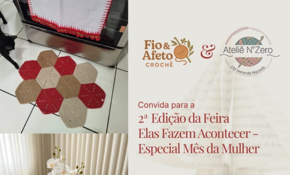 Feira “Elas Fazem Acontecer” reúne artesãs e produtos feitos à mão