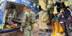 Indígena picado por jararaca é resgatado de aldeia