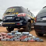 MUITA DROGAPRF apreende 34 kg de ‘skunk’ escondidos em portas de carro na BR-364