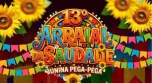 Junina Pega-Pega realiza 13º Arraial da Saudade com bingo e quadrilha