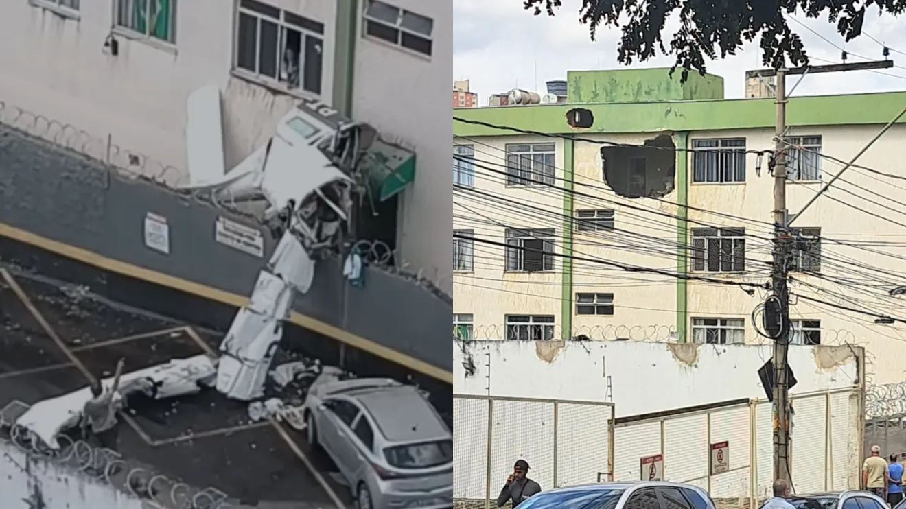 Sobreviventes relatam momentos de pânico após queda de avião em prédio de BH