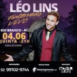 NO ACRELéo Lins retorna a Rio Branco com show “Enterrado Vivo” em junho