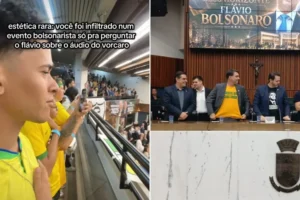Manifestantes se infiltram em sessão e interrompem discurso de Flávio Bolsonaro