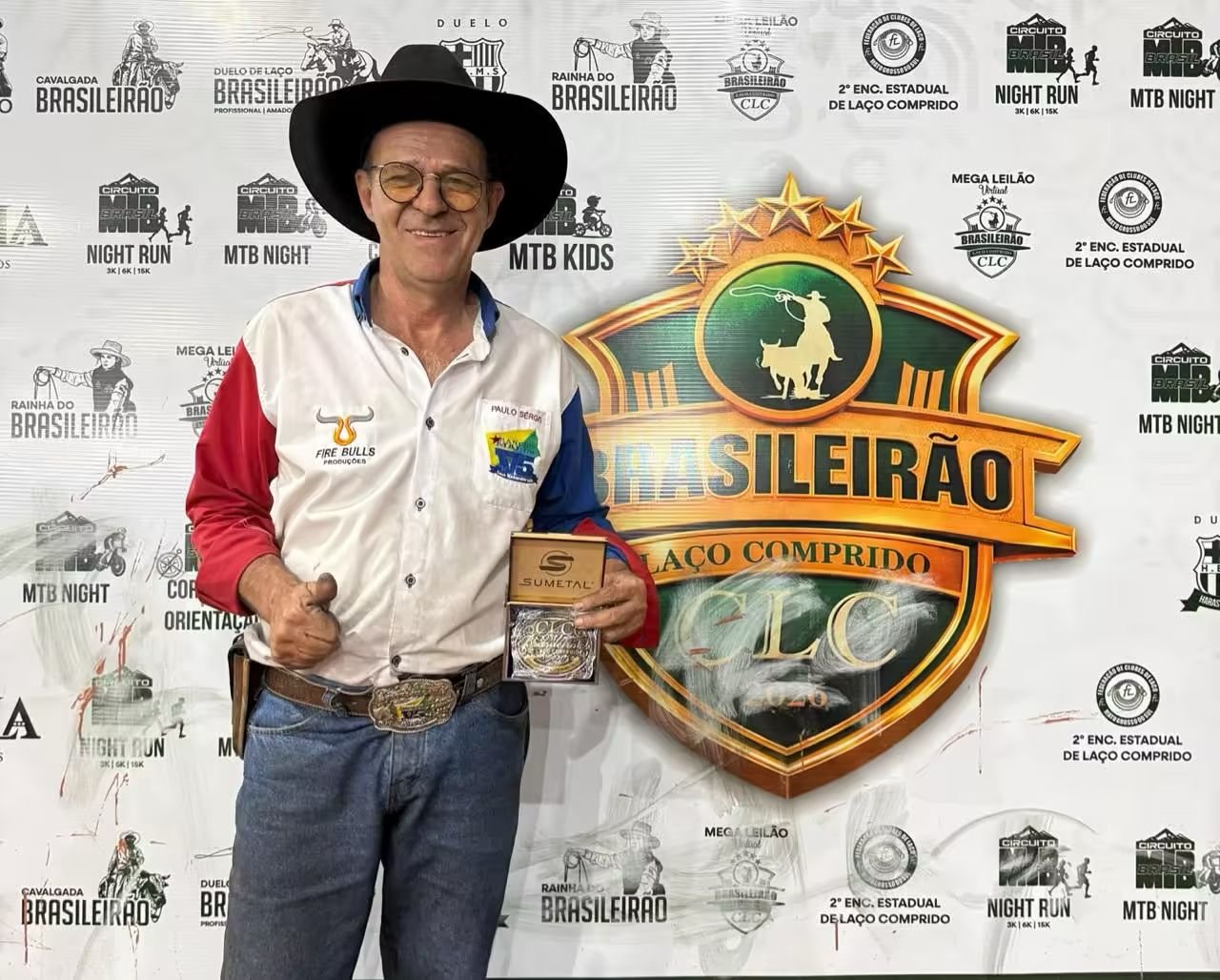 Paulo Sérgio leva nome de Sena ao topo em competição nacional de laço comprido