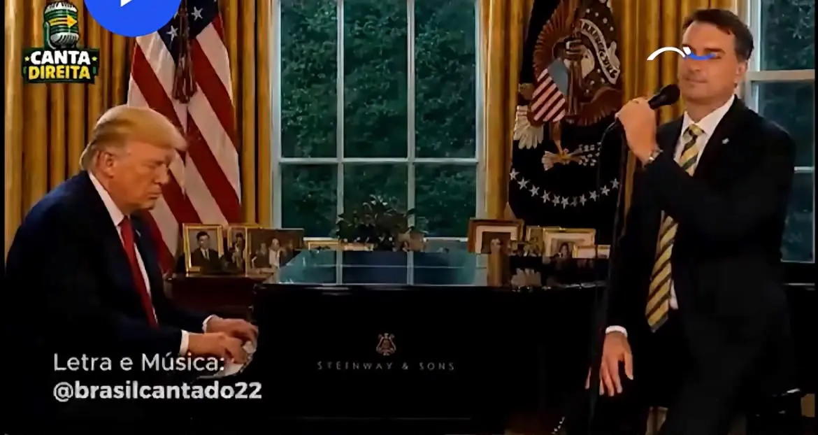 Após memes sobre viagem aos EUA, Eduardo Bolsonaro compartilha sátira gerada por IA
