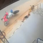 Homem colide bicicleta elétrica contra moto estacionada em Tarauacá